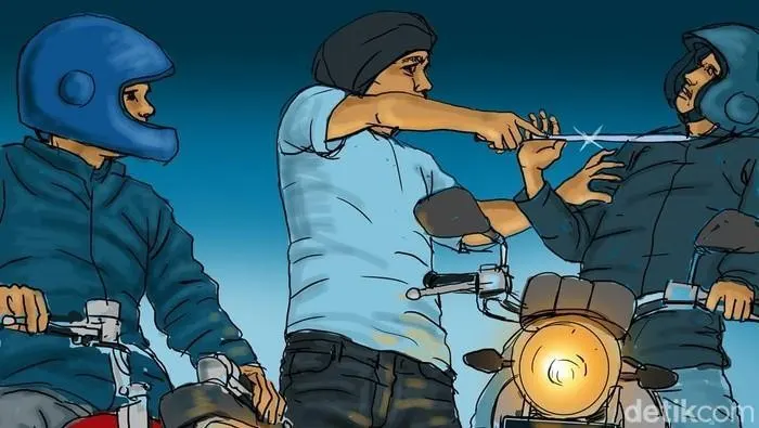 Ilustrasi pembacokan