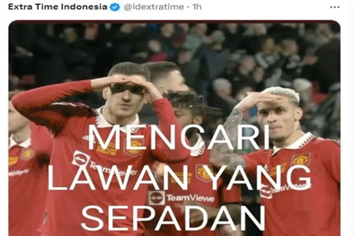 Meme kocak MU (Sumber : Twitter/via idextratime)