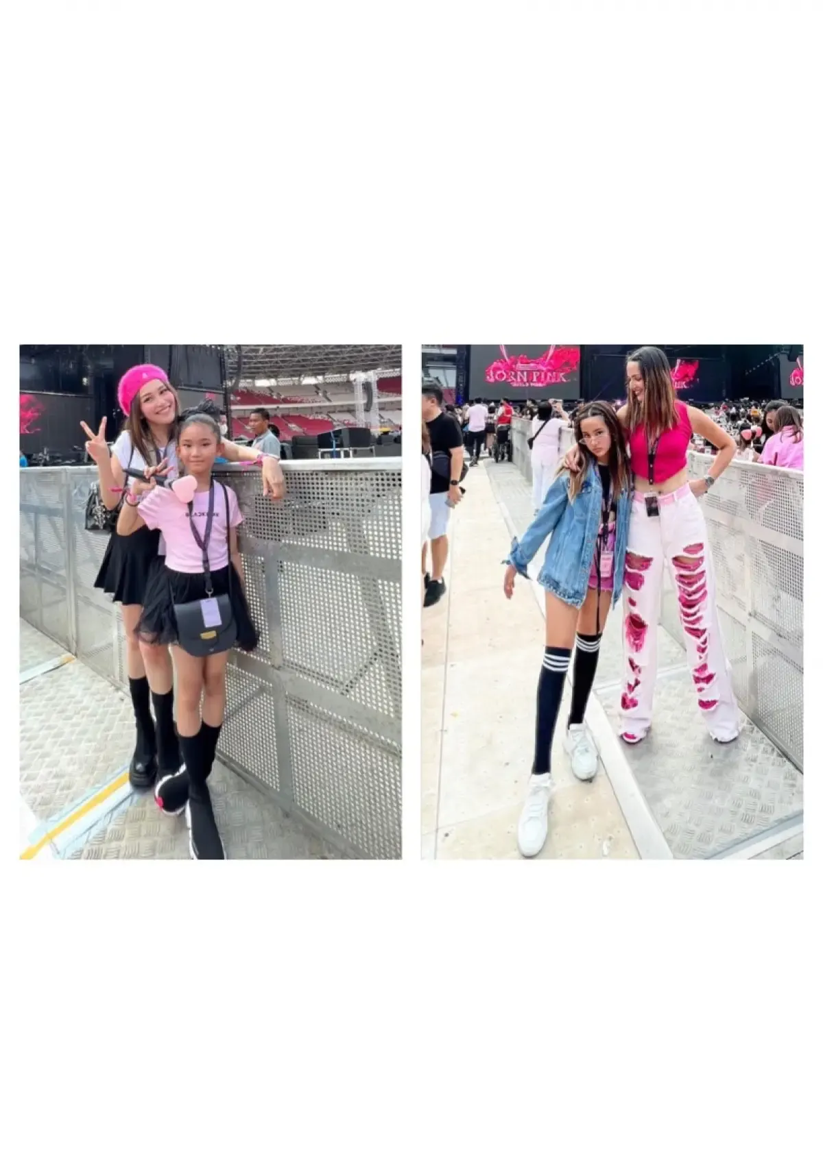 Artis dan anak nonton konser blackpink. (Sumber: Instagram.com/ayutingting92/