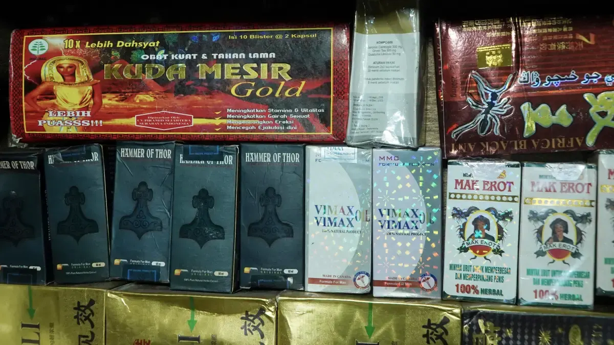 Ilustrasi, obat kuat pil biru