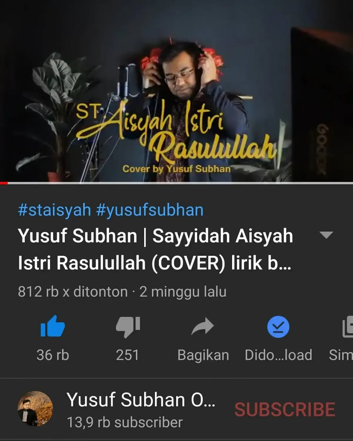 Yusuf Subhan (Sumber : Instagram @yusufs)