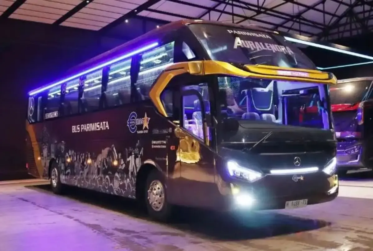 PO Eurostar menggunakan kamera 360 
 (Sumber : Instagram/Laksanabus)