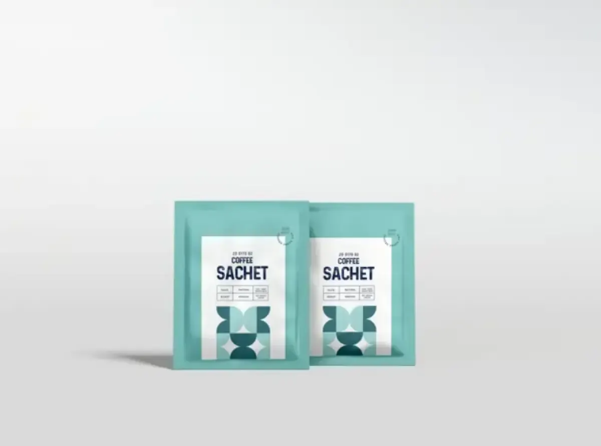 Ilustrasi kopi sachet. (Sumber : Freepik.com/xvector)