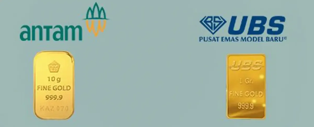 Daftar Harga Emas Antam dan UBS Terbaru (Sumber : Penggadaian)