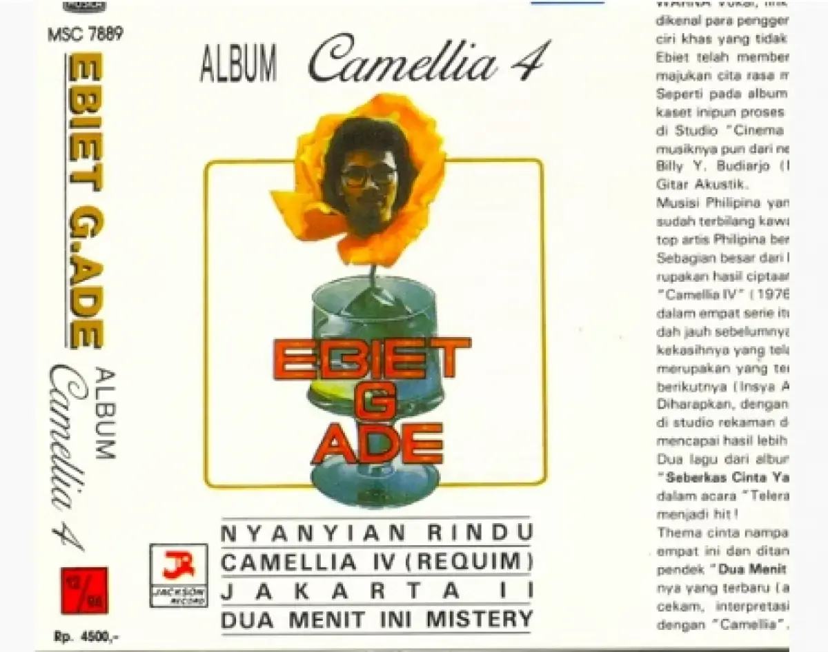 Ebiet G. Ade (Sumber : Ebiet G Ade Musica Official)