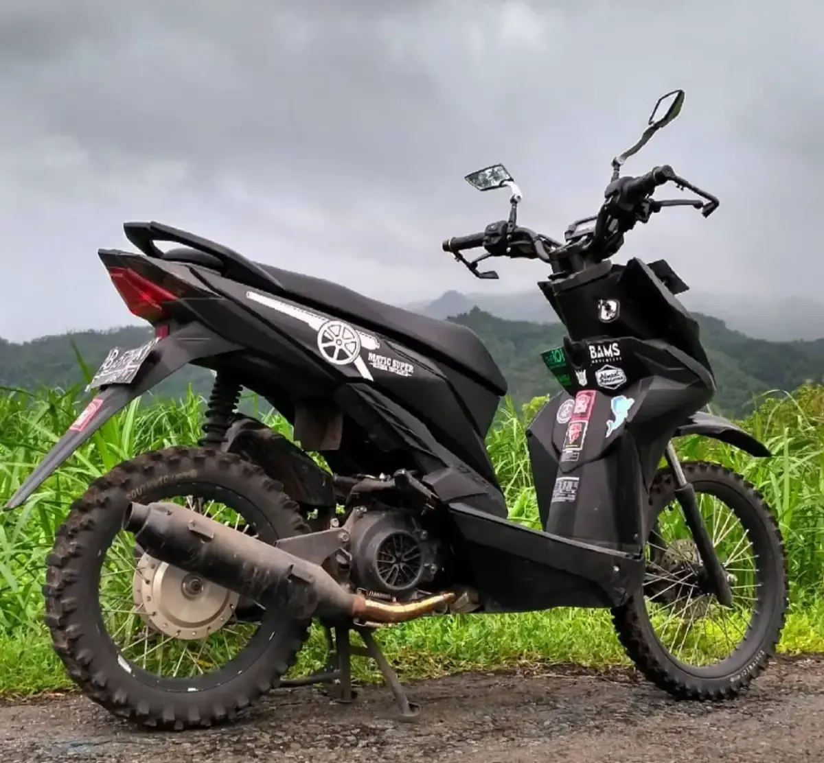 Modifikasi Beat Street Konsep Trail (Sumber : Pinterest)