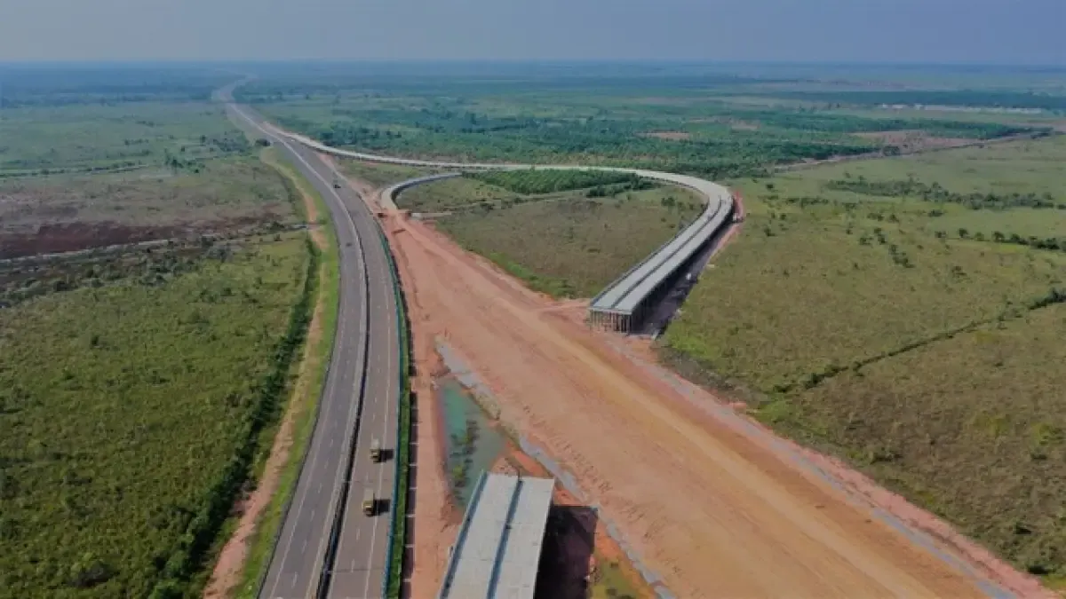 Tol Sp. Indralaya - Muara Enim Sebagai Ilustrasi Jalan Bebas Hambatan atau Jalan Tol. (Sumber : BPJT PU)
