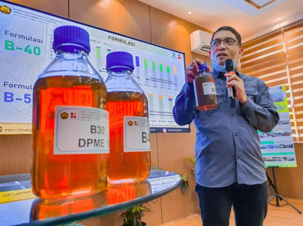 Kementerian ESDM menetapkan biodiesel tahun 2023 sebesar B35 atau 13,15 juta kiloliter (KL) (Sumber : Ditjen EBTKE)Kementerian ESDM menetapkan biodiesel tahun 2023 sebesar B35 atau 13,15 juta kiloliter (KL)
