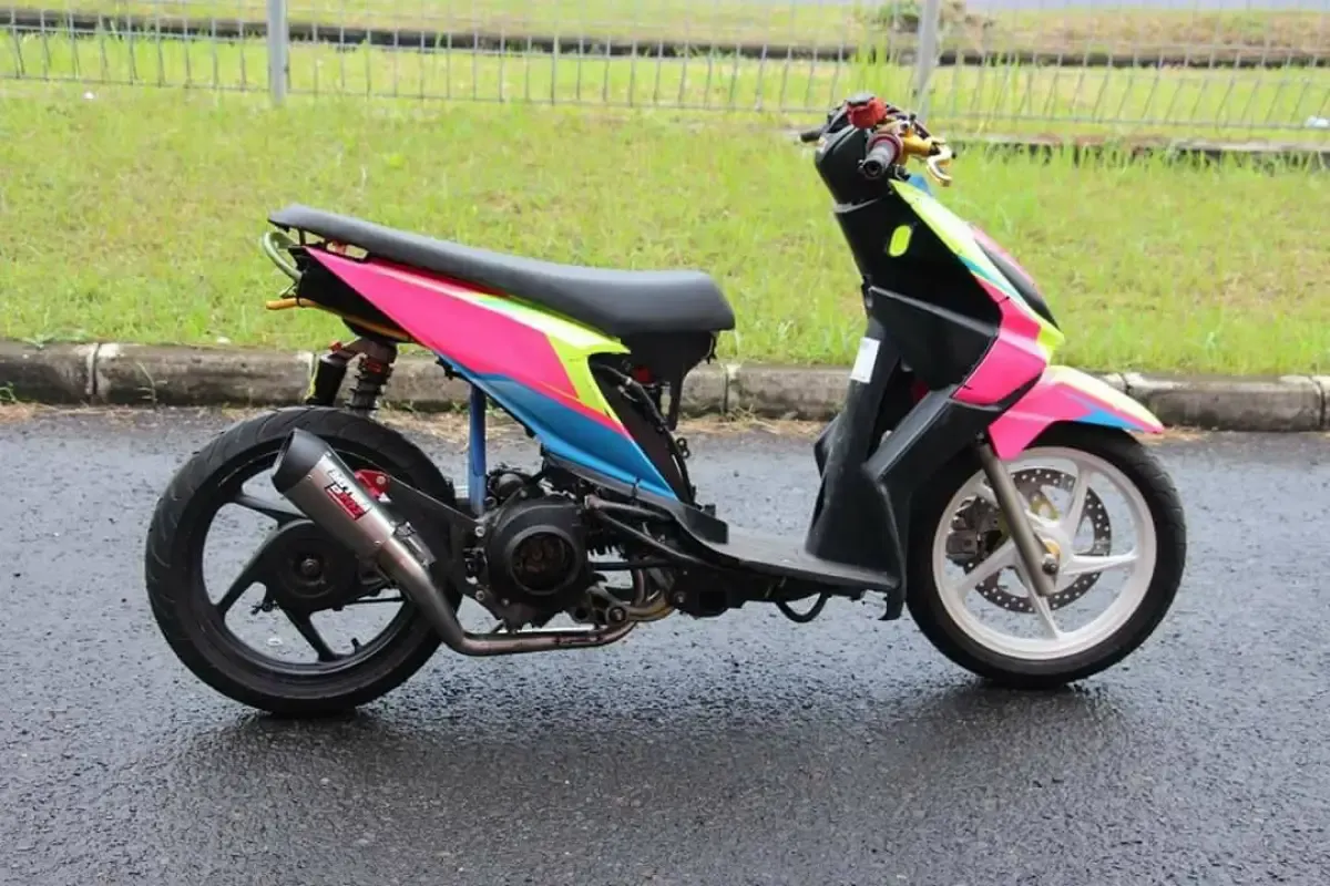 Ilustrasi Honda Beat modifikasi agar lebih kencang (Sumber : facebook.com)