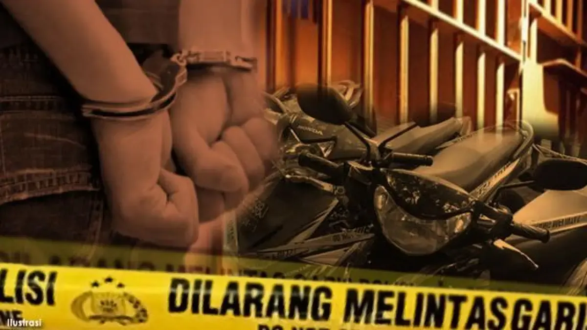 Illustrasi Maling Motor (Sumber : Pinterest)