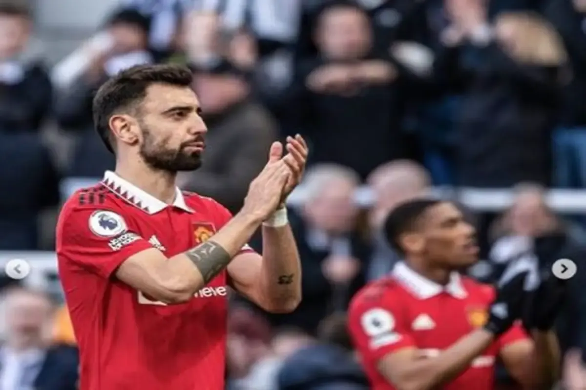 Gelandang MU, Bruno Fernandes  (Sumber : Instagram/manchesterunited)