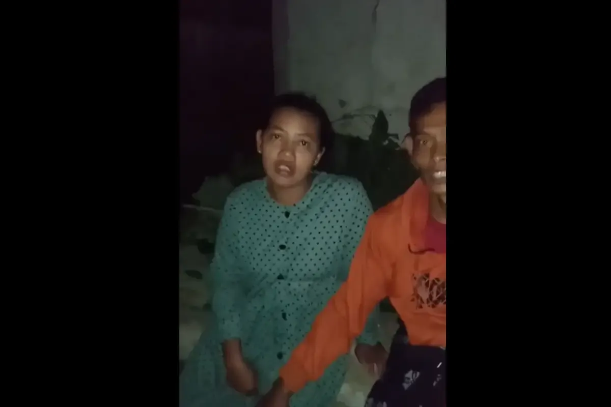 Tangkapan layar video viral penggrebekan istri selingkuh. (Sumber : Twitter/@jawashitpost)
