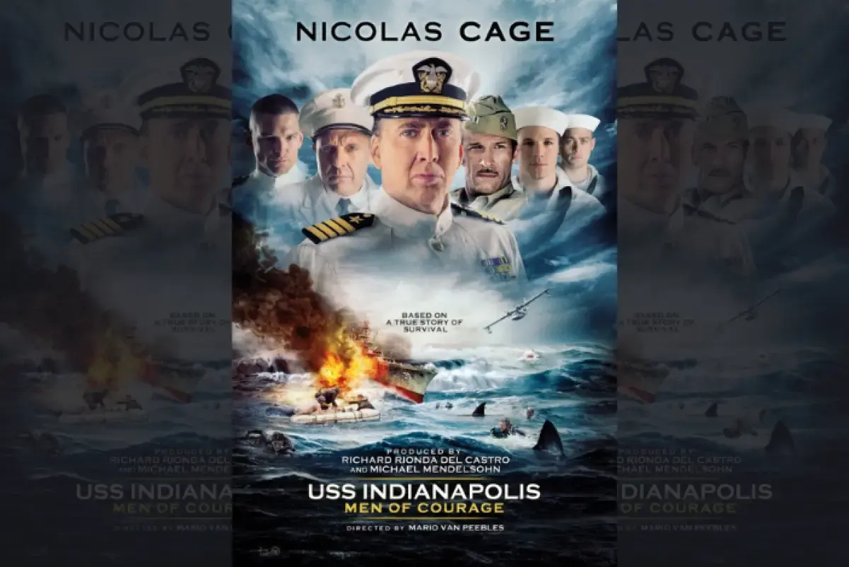 Poster film USS Indianapolis: Men of Courage. (Sumber : Twitter/@cinema21)