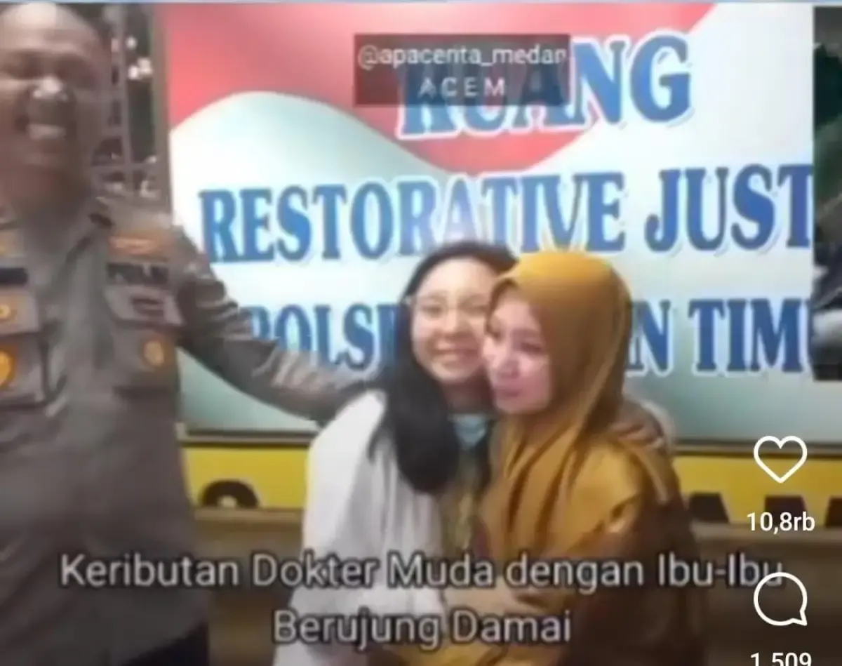 Sempat Berselisih, Dokter Muda dan Pengunjung Wanita RSUD Pirngadi Sepakat Berdamai (Sumber : Tangkap Layar/@Instagram)