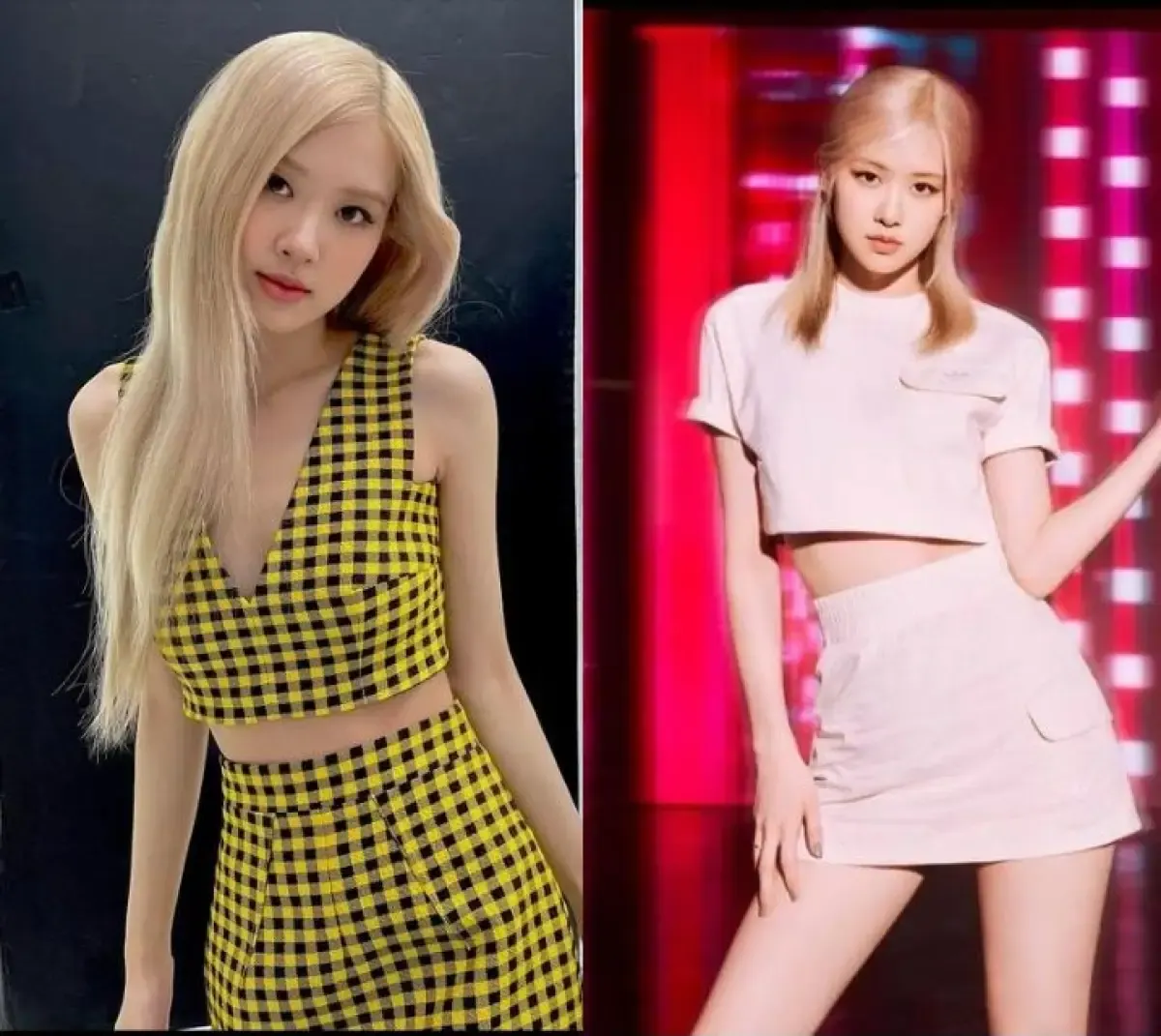 Inspirasi one set Rose BLACKPINK (Sumber: Instagram.com/roses_are_rosie)