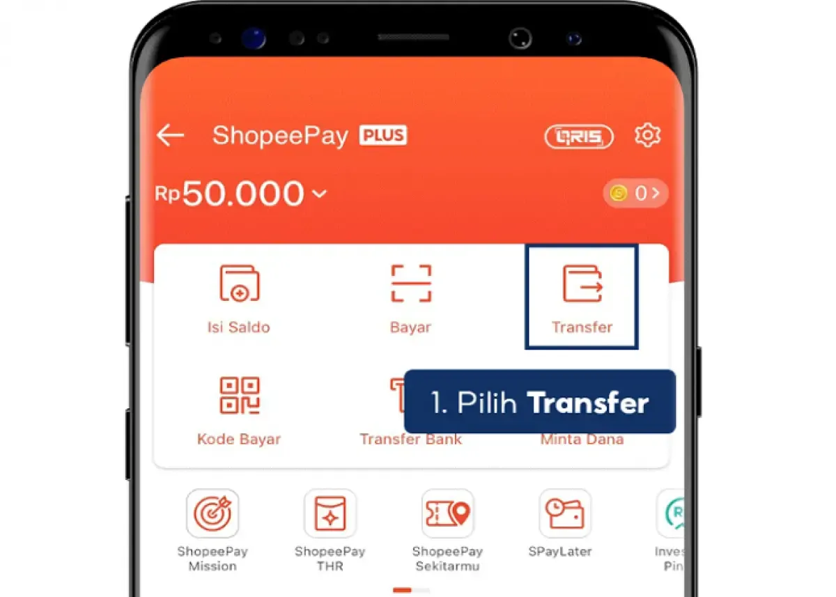 Ilustrasi transfer via ShopeePay (Sumber : shopee)