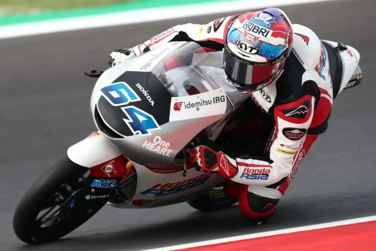 Mario Aji Cetak Sejarah Bagi Pebalap Indonesia di Ajang Grand Prix (Sumber : Honda Team Asia)