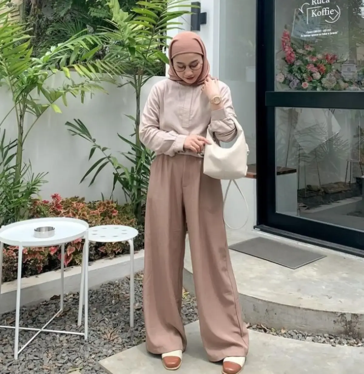 OOTD Lebaran Pakai Celana Kulot (Sumber : Instagram/chiviaalga)