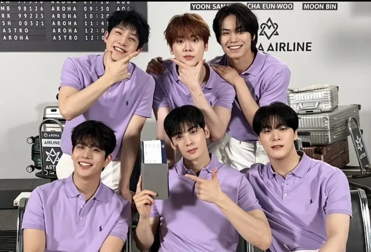 Potret formasi ASTRO (Sumber : Twitter/offclastro)