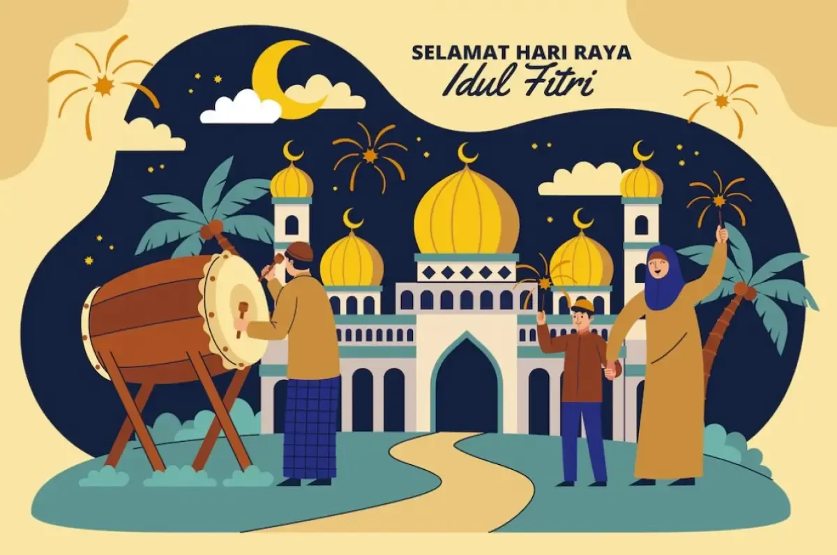 Ilustrasi Idul Fitri 1444 H (Sumber : Freepik)
