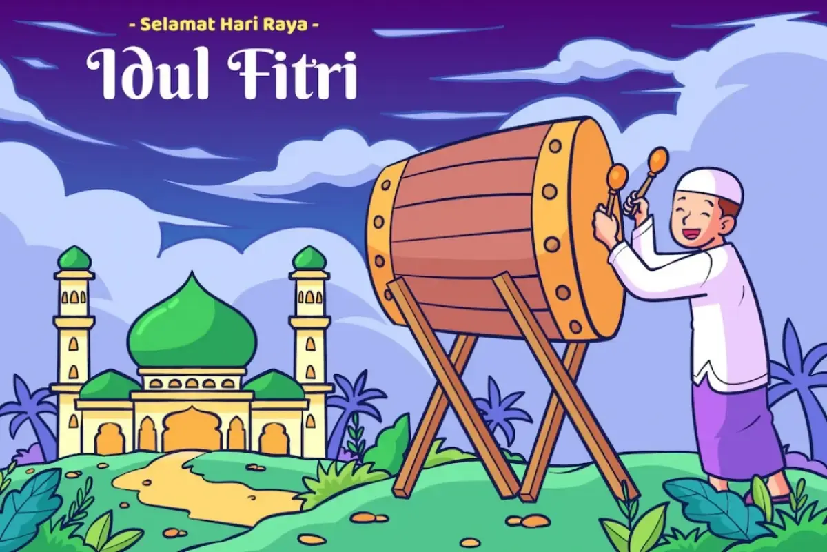 Ilustrasi Idul Fitri 1444 H (Sumber : Freepik)