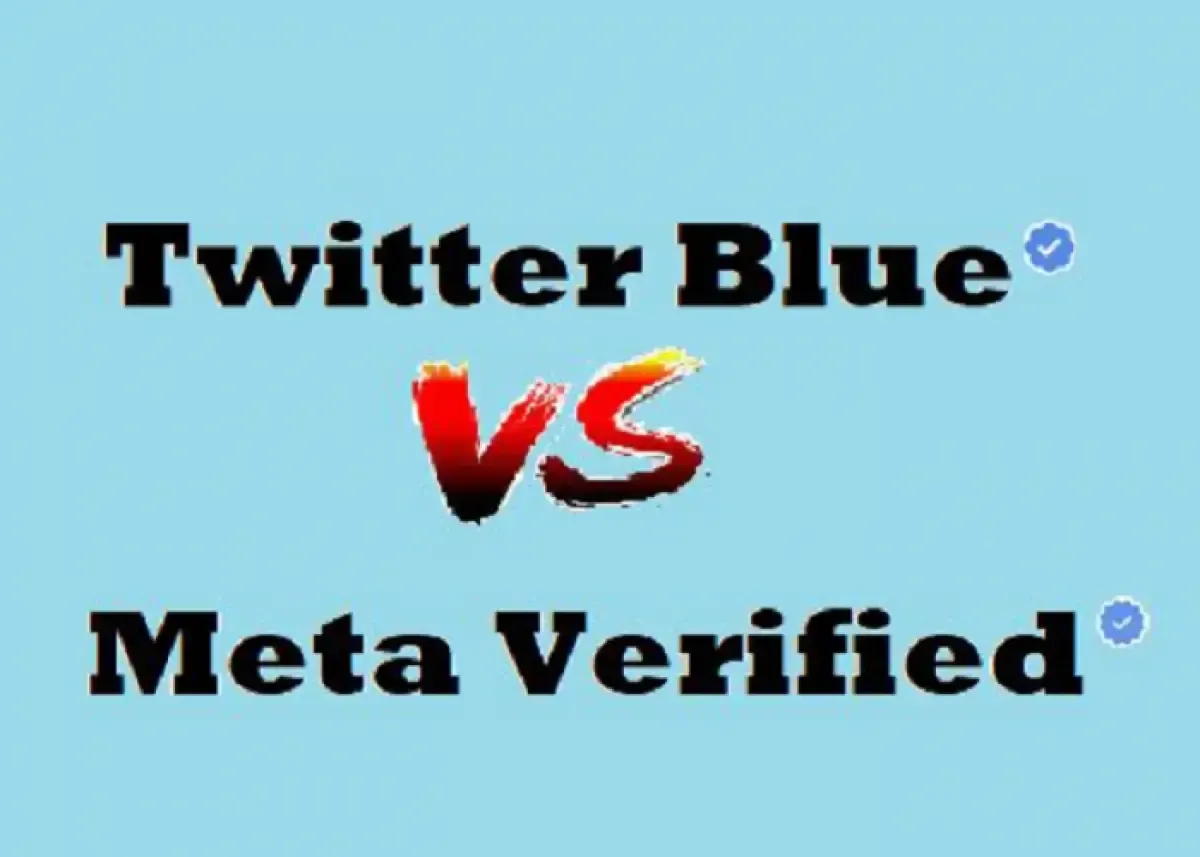 Perbandingan layanan centang biru Meta Verified dan Twitter Blue (Sumber : pinterest.com)