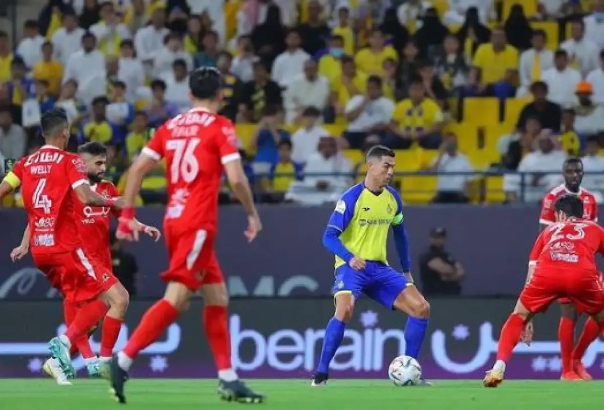 Cristiano Ronaldo gagal membantu Al-Nassr di laga Piala Raja Arab Saudi, Selasa (25/4/2023) dini hari wib  (Sumber : Instagram/alnassr)