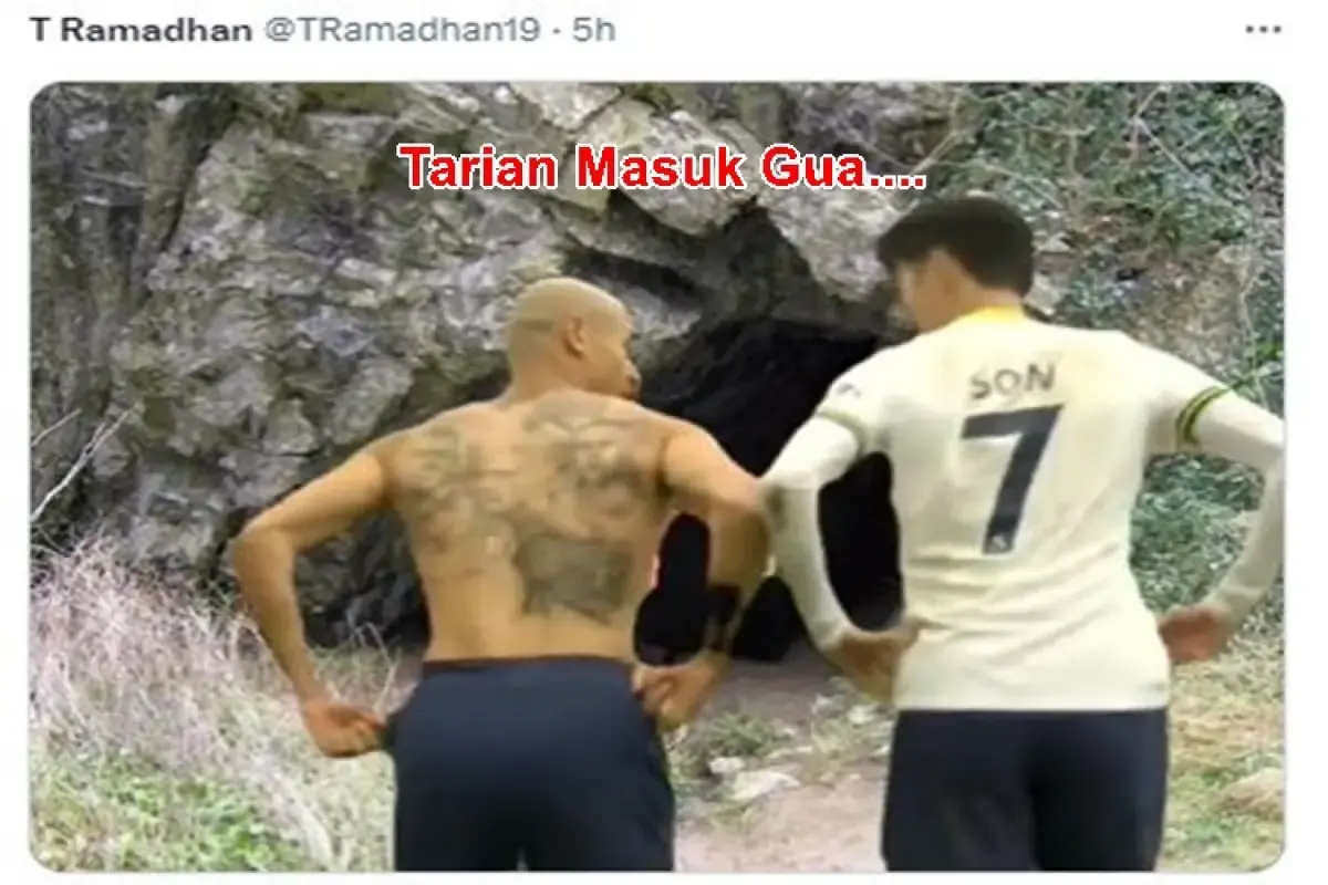 Meme lucu Richarlison  (Sumber : Twitter/TRamadhan19 via Trollfootball)