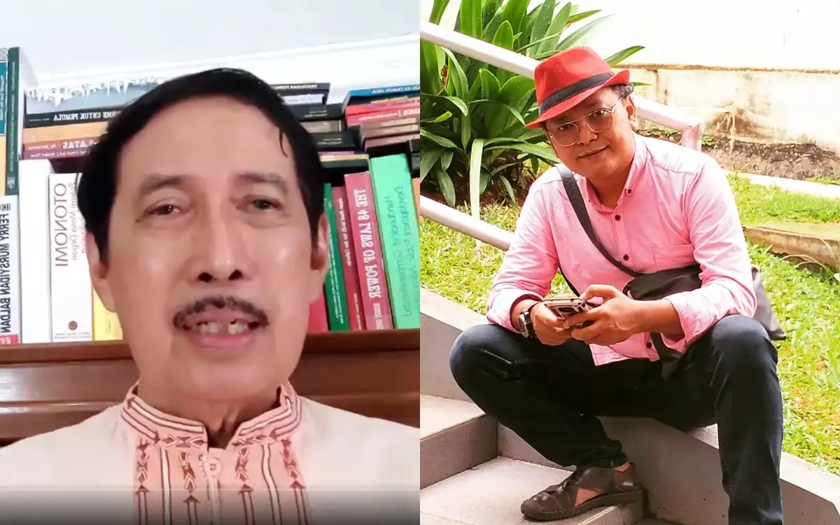 Kolase Foto: Akademisi Musni Umar dan Ketum Ganjarian Spartan Guntur Romli (Sumber : Istimewa)