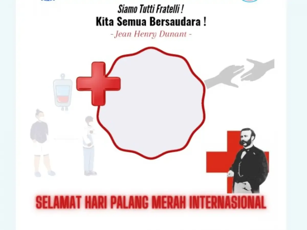 Twibbon Hari Palang Merah Internasional (Sumber : twibbonize.com)