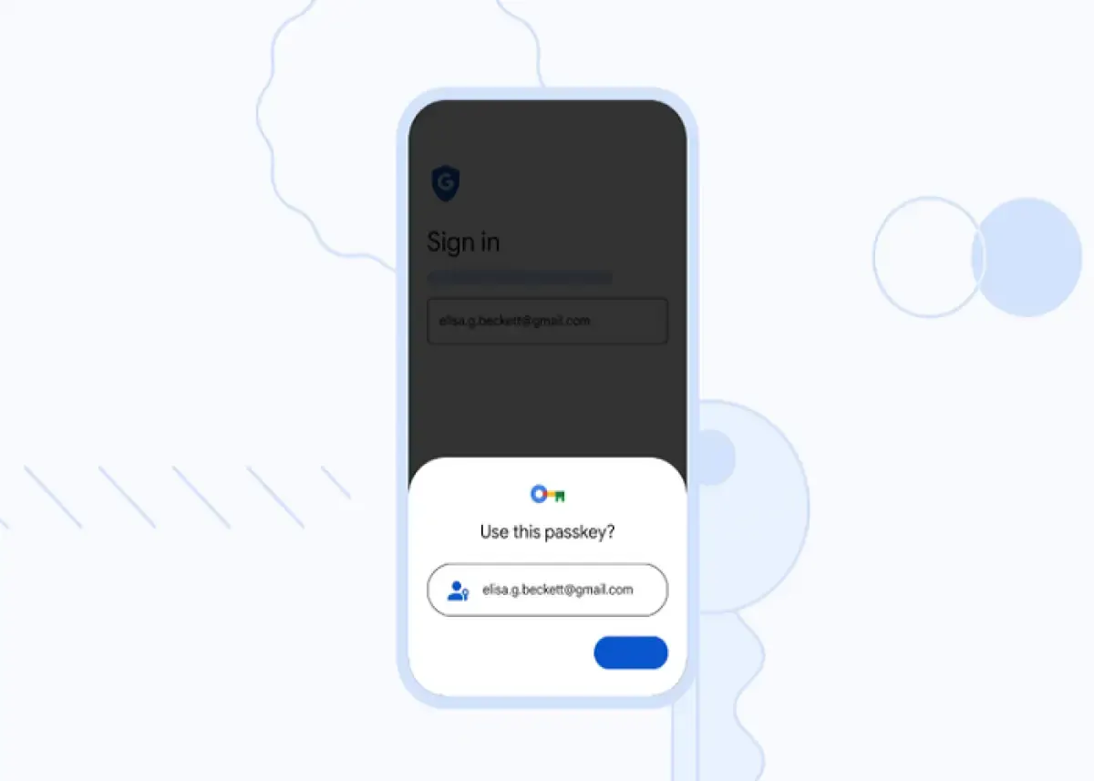 Ilustrasi fitur baru, Passkey Google (Sumber : Google)