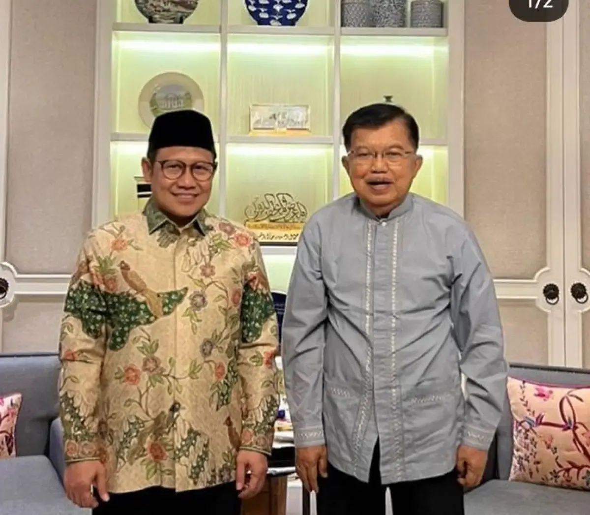 Potret Cak Imin dengan Jusuf Kalla (JK) (Sumber : Instagram/cakiminow)