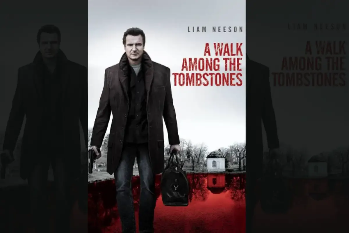 Poster film A Walk Among The Tombstones. (Sumber : Twitter/@monkey_cinema)