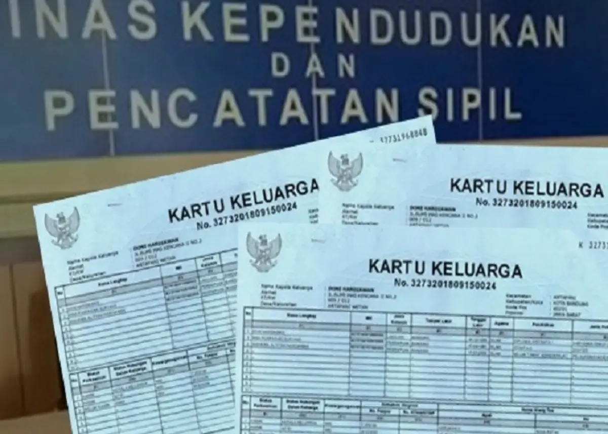 Ilustrasi Kartu Keluarga (KK) (Sumber : pekanbaru.go.id)