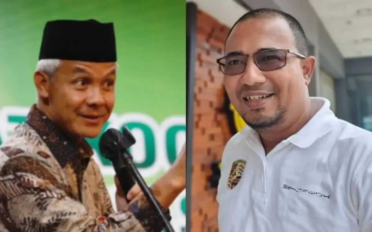 Gubernur Jawa Tengah Ganjar Pranowo dan Politisi Demokrat Yepry Rinaldi (Sumber : Twitter)