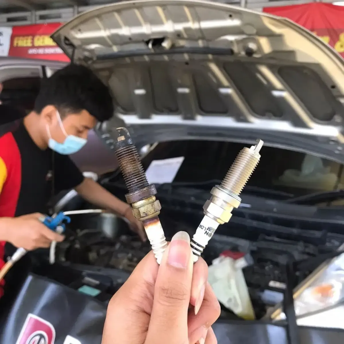 3 Ciri dan Cara Mengatasi Busi Mobil Rusak, Atasi Mesin Mobil Suka Brebet ( FOTO: Instagram.com/doktermobil_bintaro)