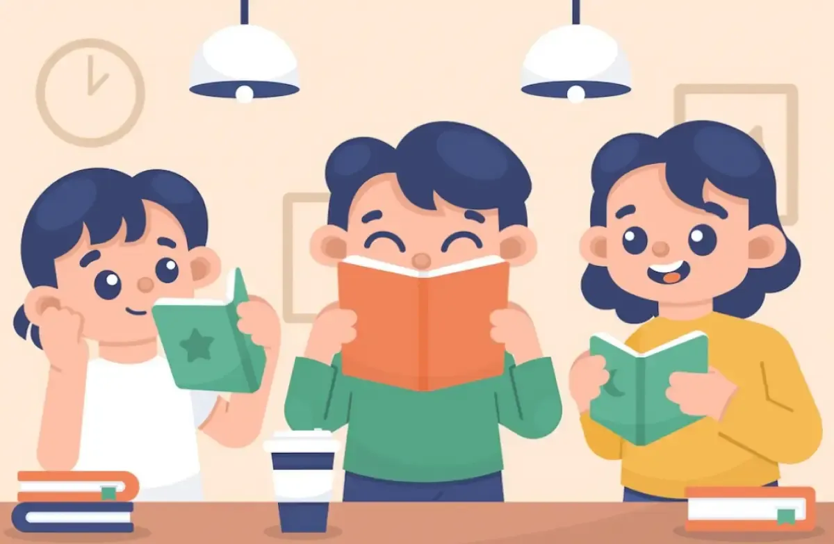 Ilustrasi Membaca Buku (Sumber : freepik)