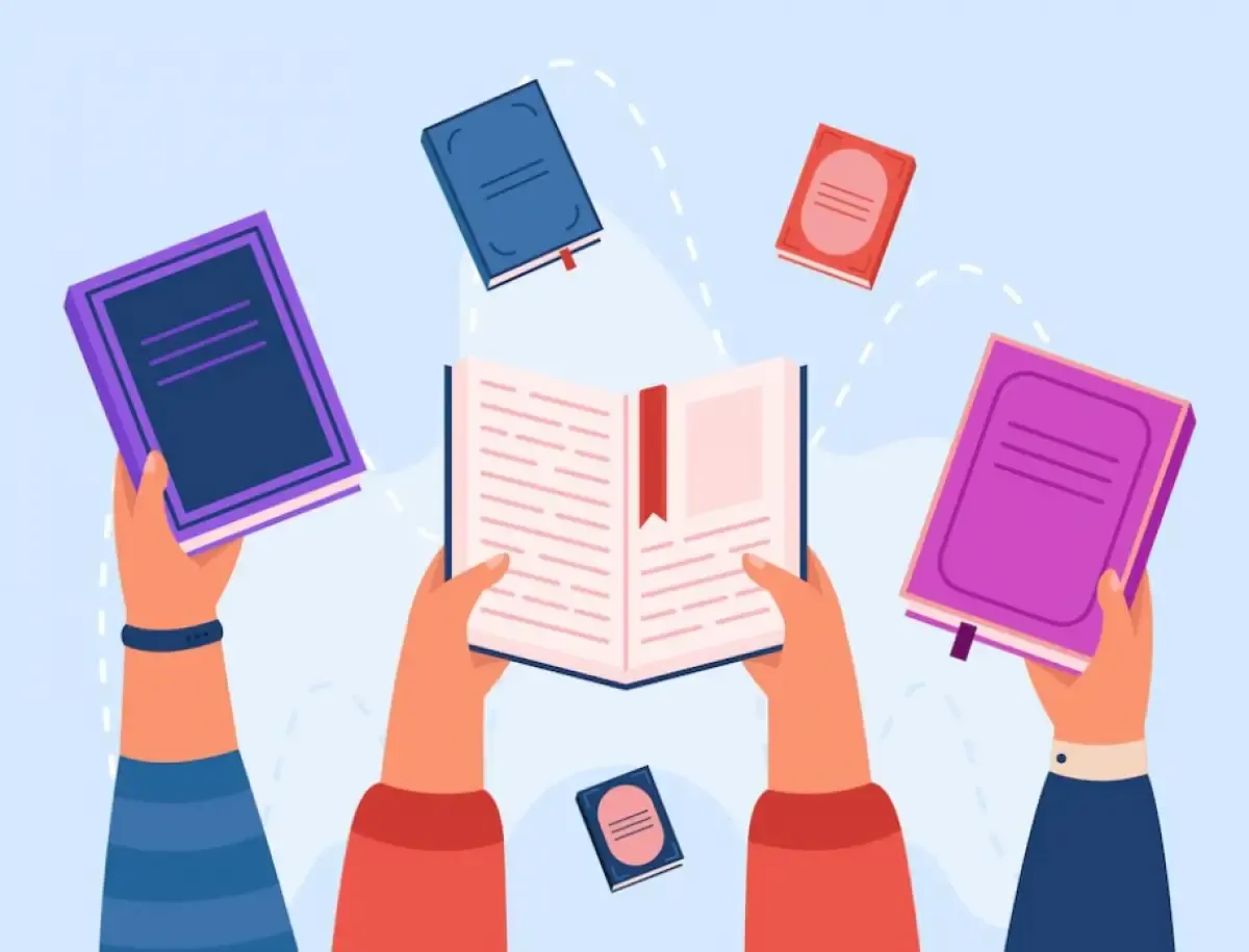 Ilustrasi Hari Buku Nasional (Sumber : freepik/pch.vector)