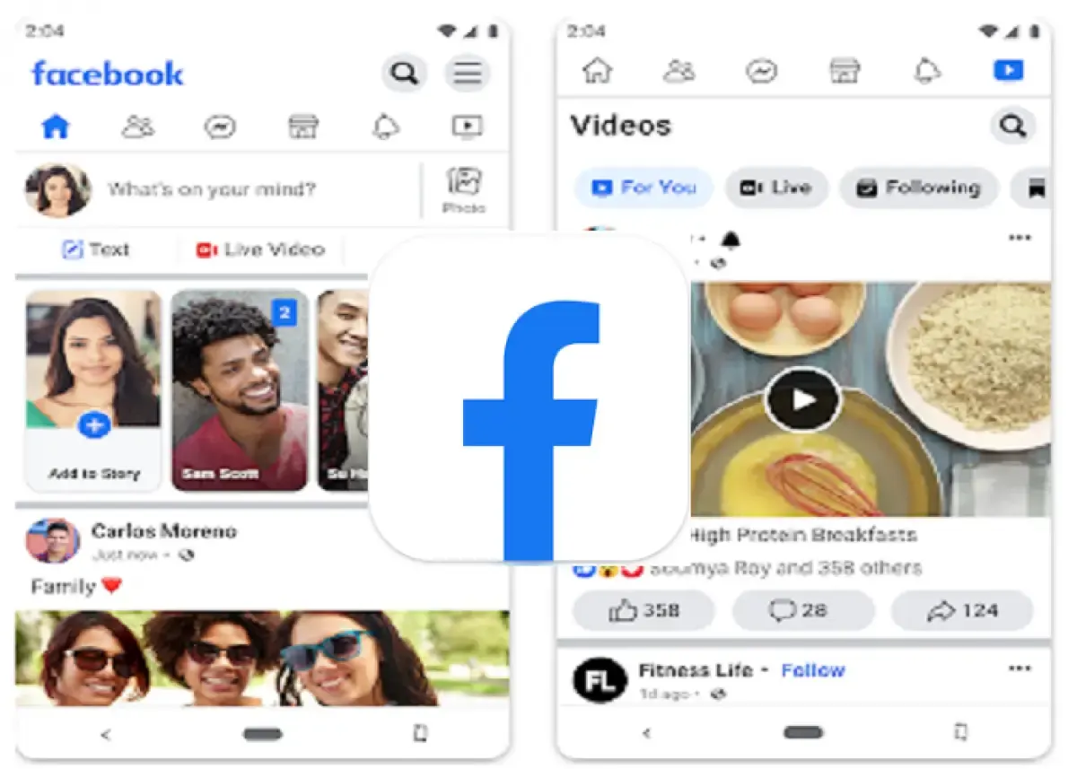 Ilustrasi tampilan Facebook Lite (Sumber : play.google.com)