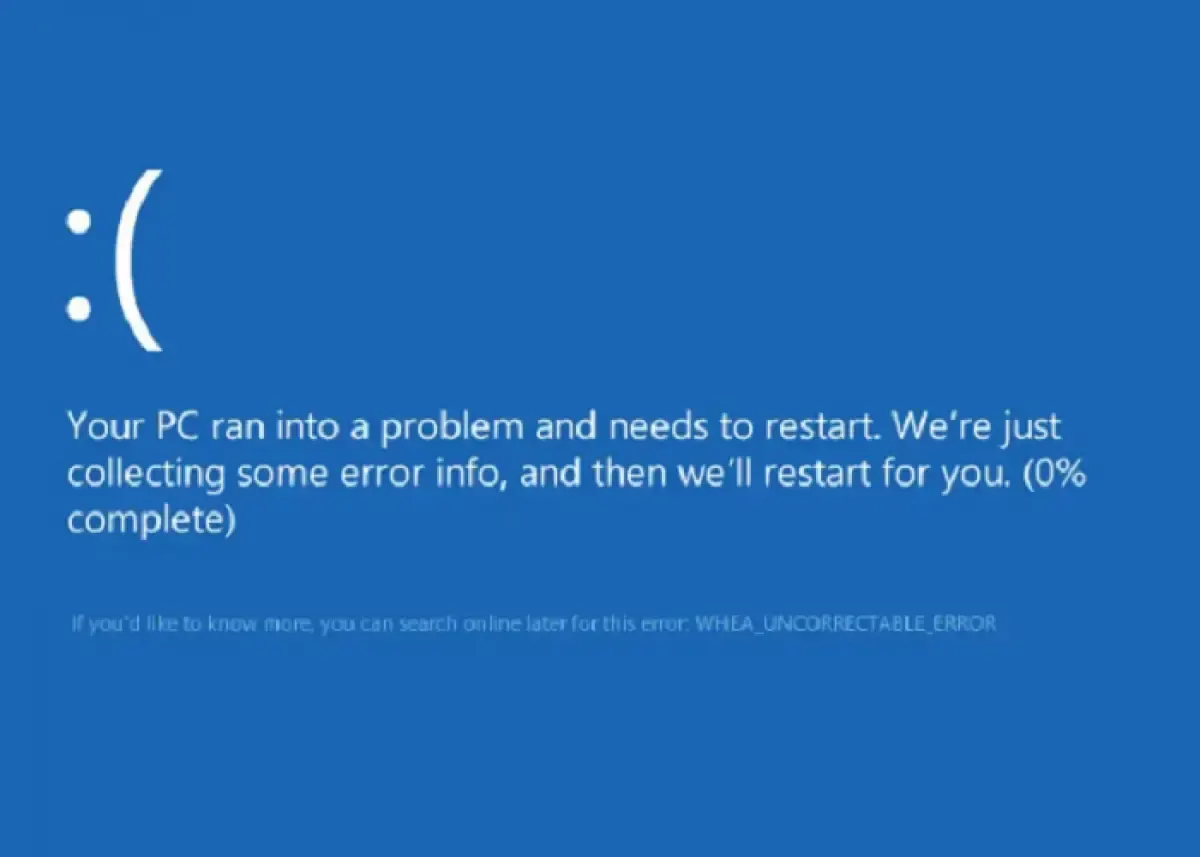 Ilustrasi Whea Uncorrectable Error di Windows 10 (Sumber : neosmart.net)