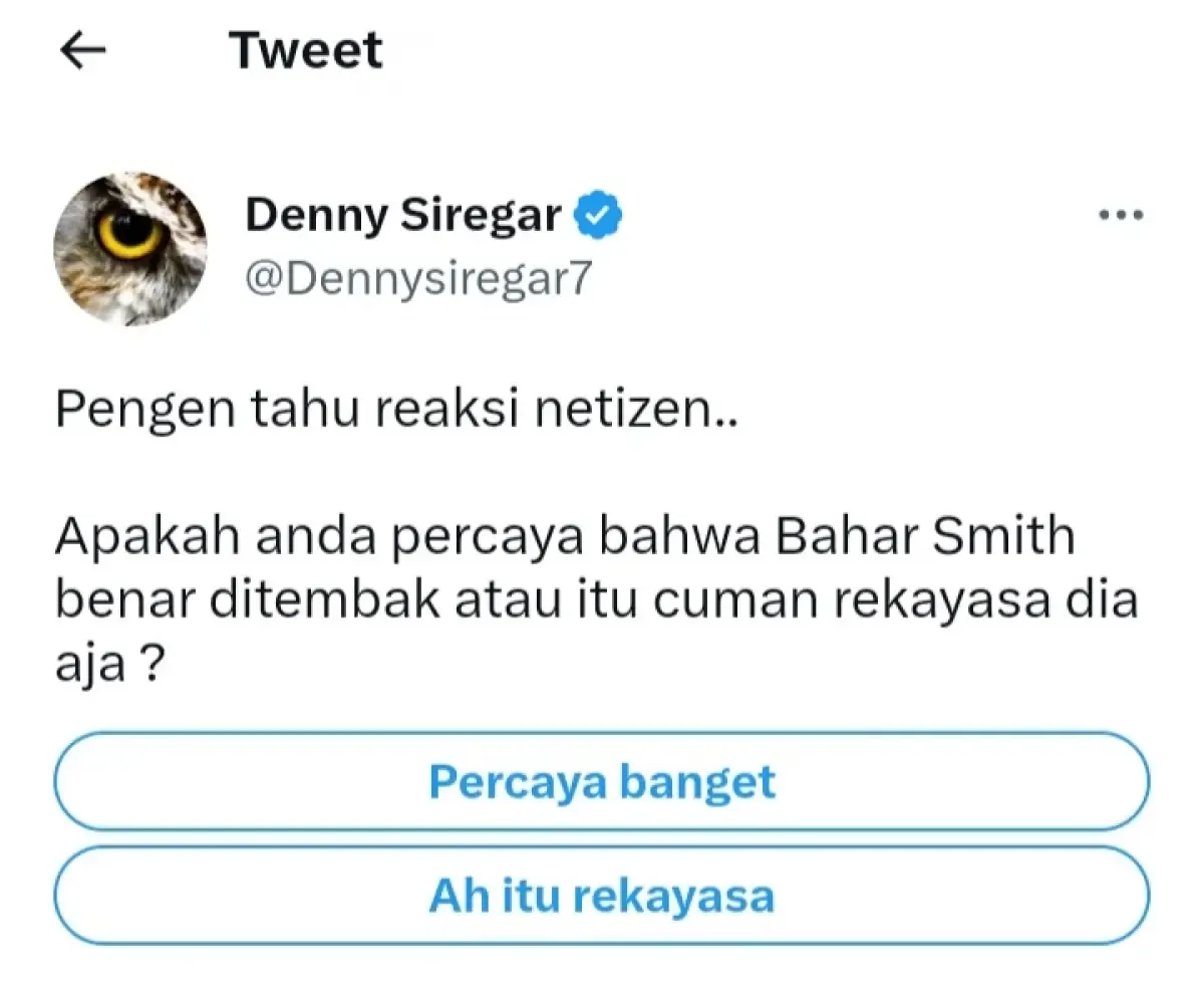 Tangkapan layar (Sumber : Twitter/Dennysiregar7)