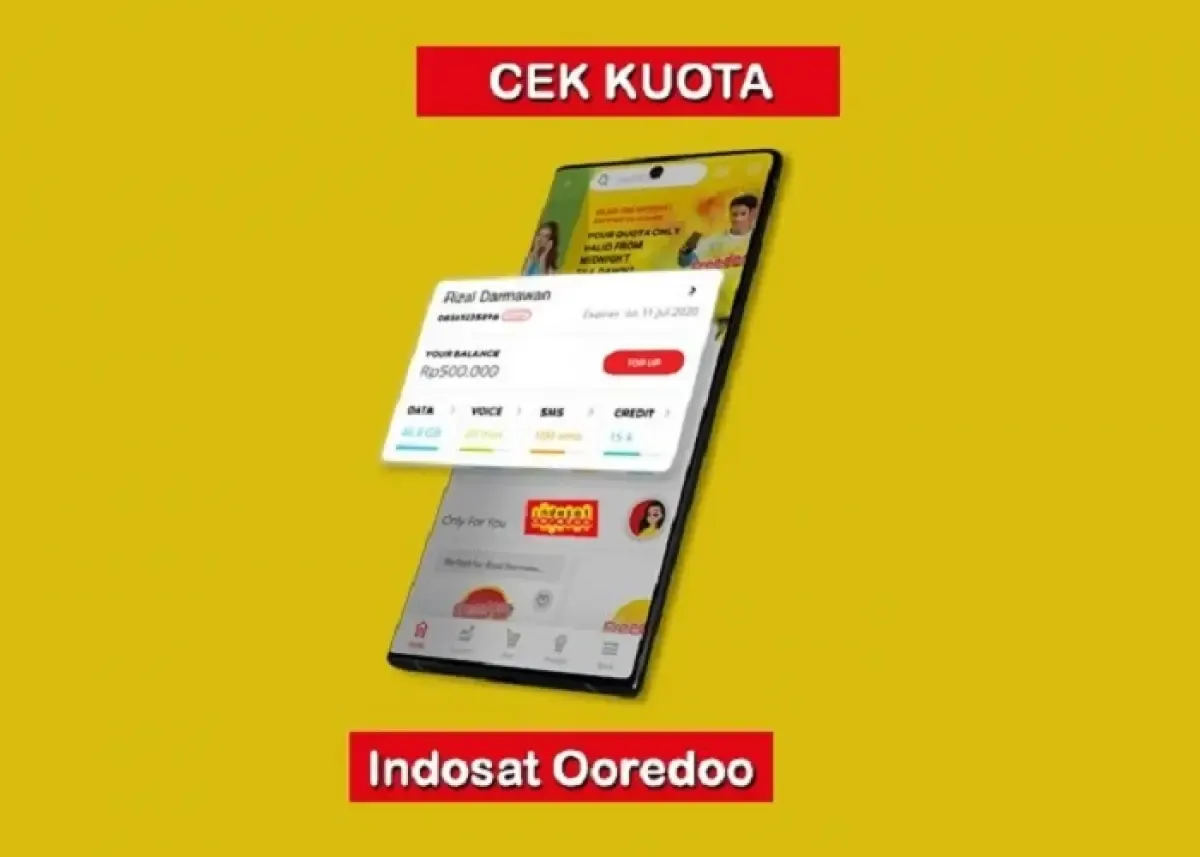 Ilustrasi cek kuota internet Indosat (Sumber : pulsaseluer.com)