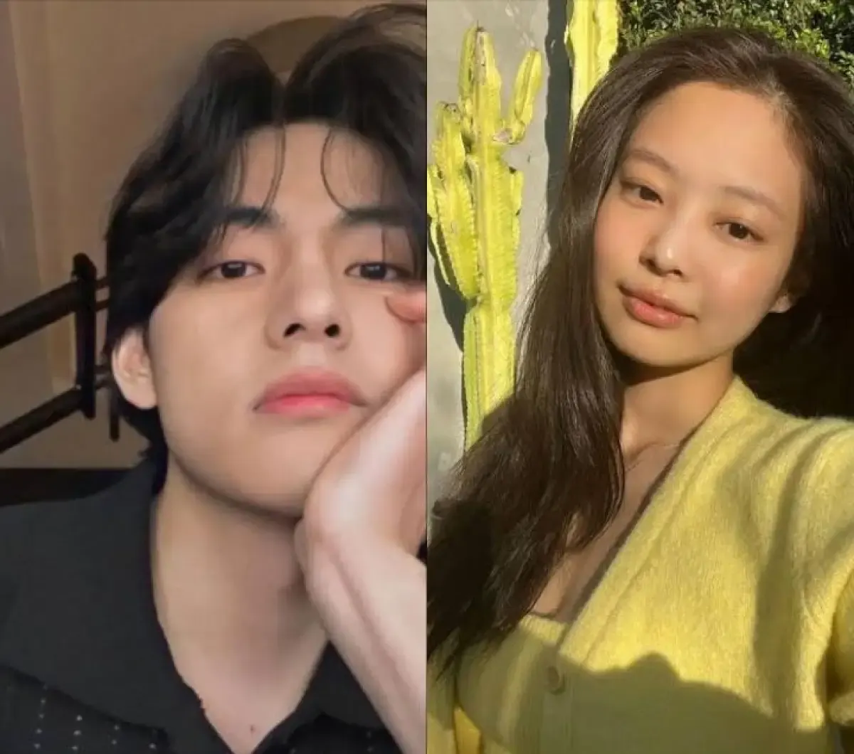 Jennie dan V BTS(Instagram.com/thv/)