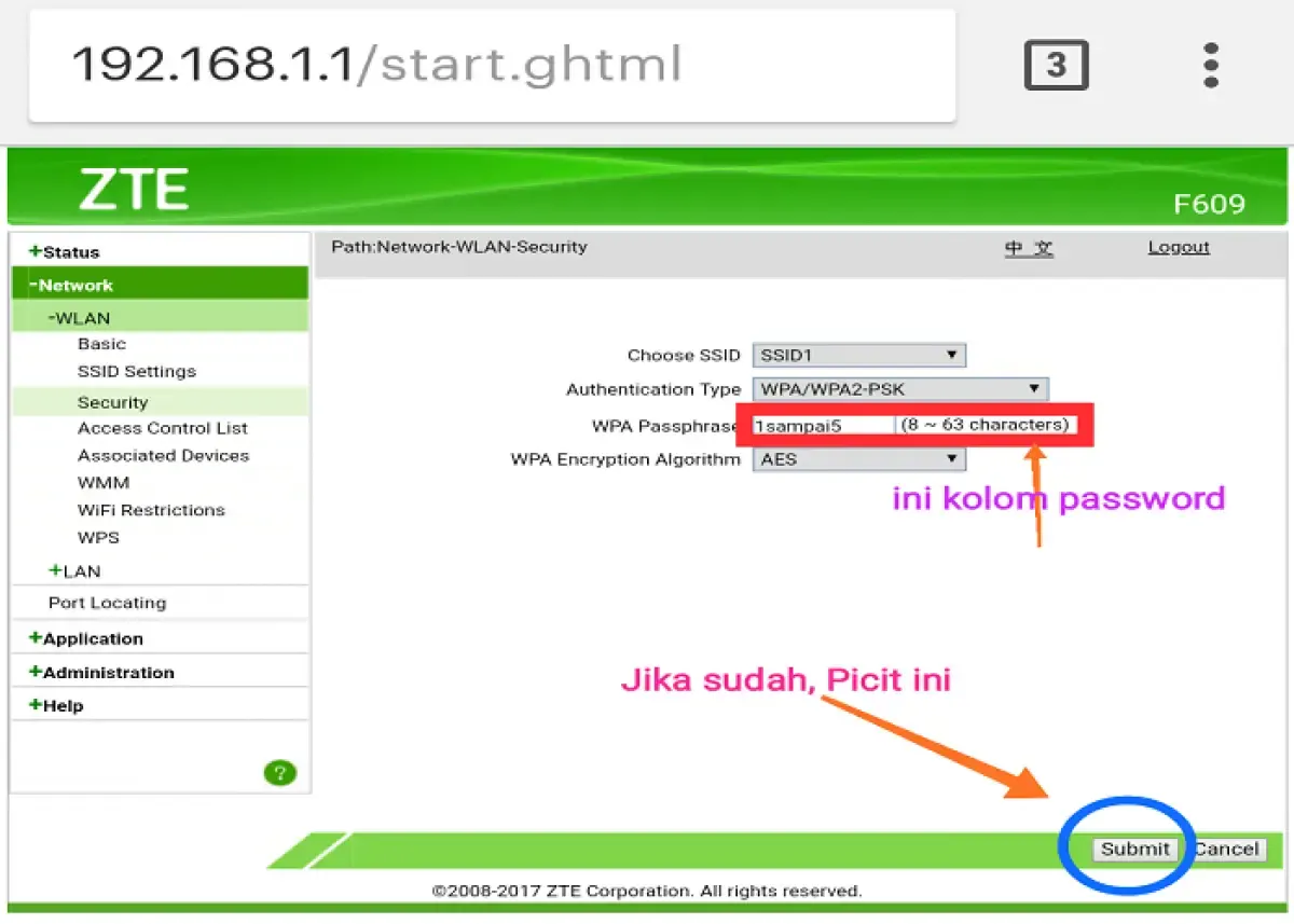 Ilustrasi penggantian password WiFi IndiHome (Sumber : INDIHOME BALIKPAPAN)