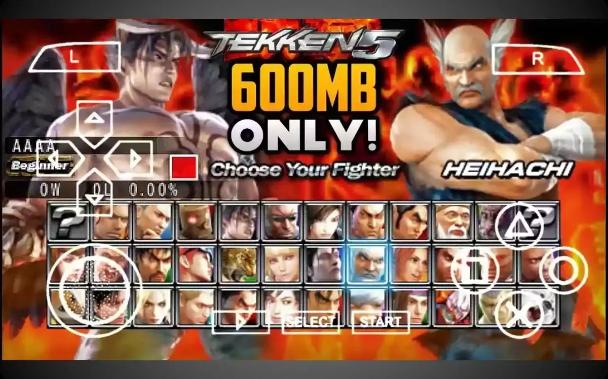 Link Download Game PPSSPP Tekken 5 Dark Resurrection Ukuran 600 Mb Update Mei 2023 (Sumber : ppssppking.com)