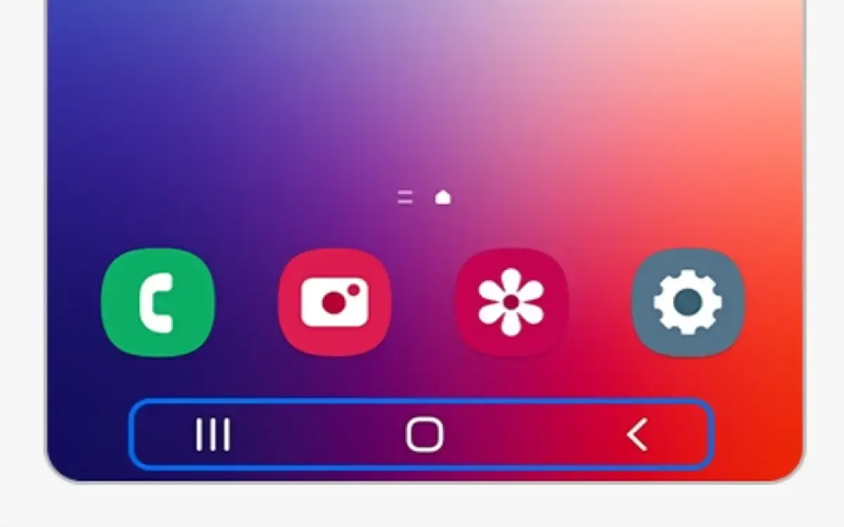 Ilustrasi bar navigasi HP Samsung (Sumber : samsung.com)