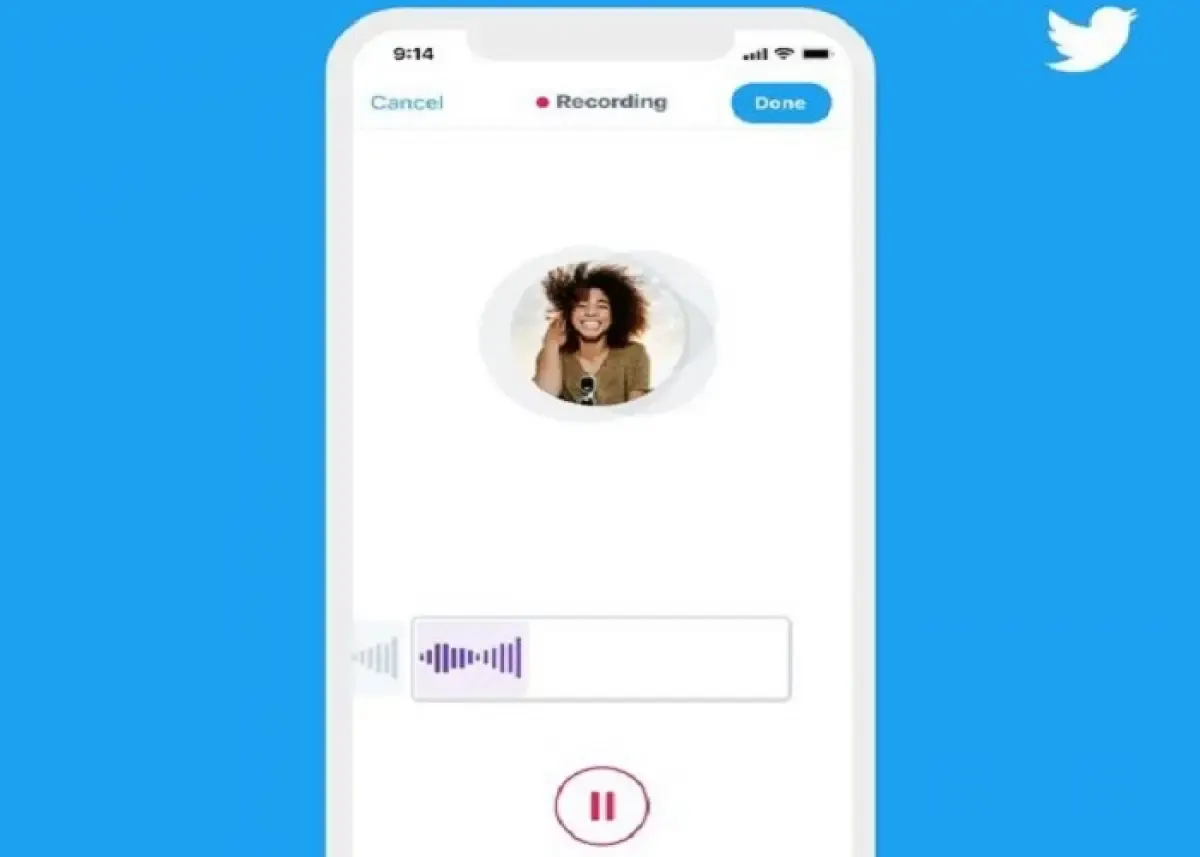 Ilustrasi fitur Voice Messages di DM Twitter (Sumber : pinterest.com)
