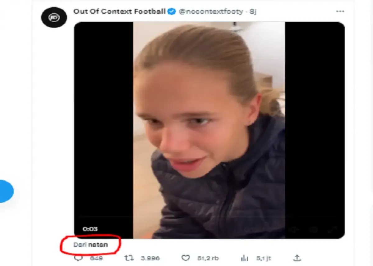 Ilustrasi video hasil repost di Twitter tanpa menggunakan Retweet (Sumber : Labviral.com)