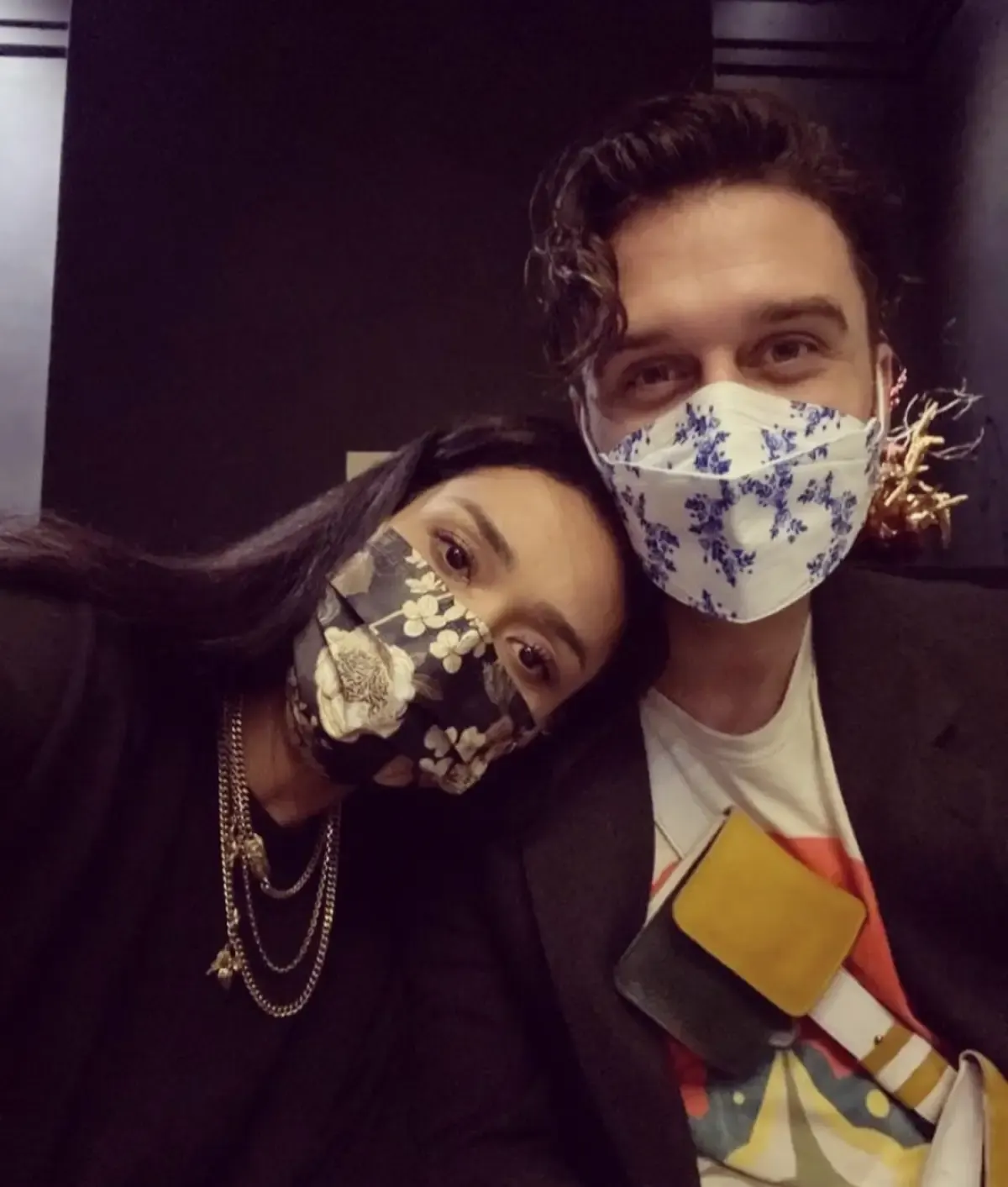 Michael Wahr dengan Adinia Wirasti (Sumber : Instagram/michaelwahr)