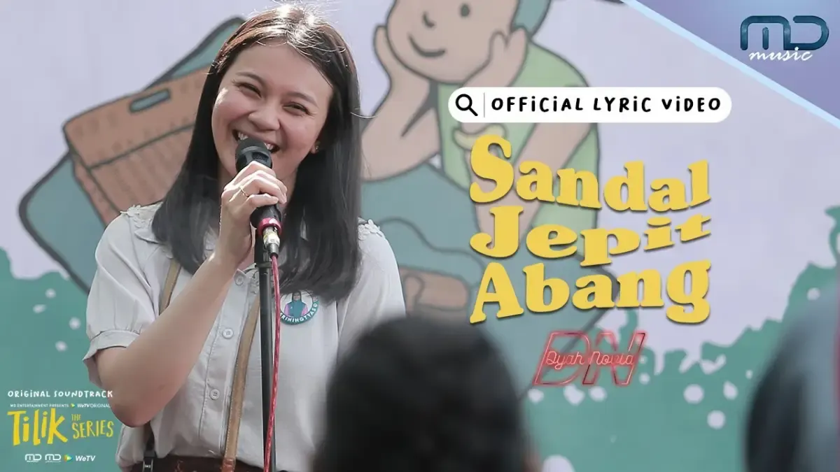 Lirik Lagu Sandal Jepit Abang Oleh Dyah Novia yang Jadi OST Tilik The Series (Sumber : YOUTUBE)